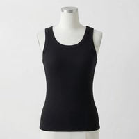Ribbed Cotton Built-in Bra Tank