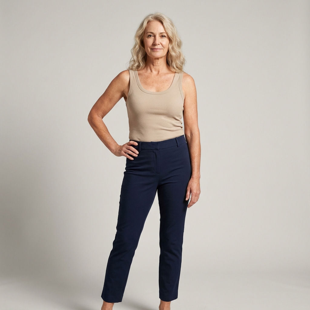 Ribbed Cotton Built-in Bra Tank